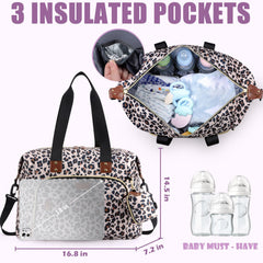 Tuwubi tote includes detachable pacifier case to help hygiene and quick access.