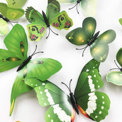 TVPHLLY 3D butterfly wall stickers red single-wing brighten kid's rooms and play spaces.