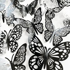 TVPHLLY 3D metallic butterfly wall decal adds shimmering depth to any space