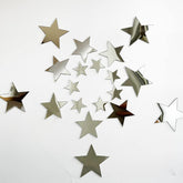 TVPHLLY silver stars wall stickers shine on nursery walls for magical light play