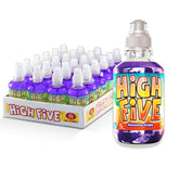 Tweaker High Five grape juice bottle highlights vitamin C for active kids