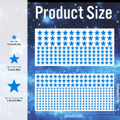 Tweruna peel-and-stick stars apply easily on smooth surfaces.