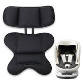 Twievo infant seat insert with head support in black for improved baby comfort.