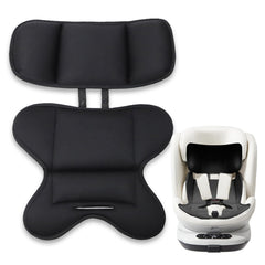 Twievo infant seat insert with head support in black for improved baby comfort.