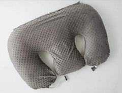 Twin Z Pillow Grey bottlefeeding configuration aids comfortable twin feeding sessions.