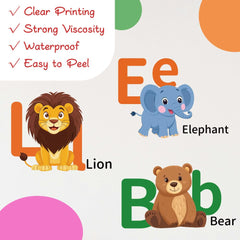 Twinklemon abc letters wall stickers support letter recognition in playrooms.