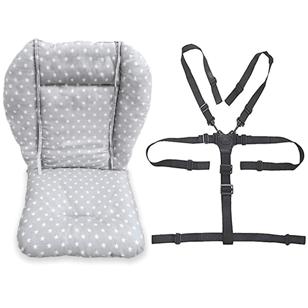 twoworld baby highchair cushion fashion gray adds stylish comfort to wooden chairs