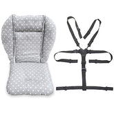 twoworld baby highchair cushion fashion gray adds stylish comfort to wooden chairs