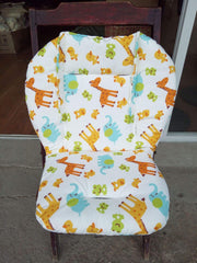 Twoworld baby high chair cushion strap length detail shows sturdy ties.