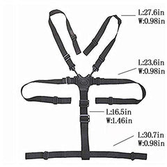 twoworld highchair straps 5-point harness adjustable for various chairs