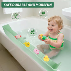 TYASDBA foldable silicone guard folds for compact storage after bath.