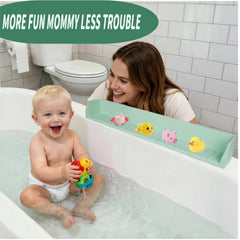 TYASDBA universal-fit tub guard fits most bathtubs for versatile use.