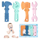 TYRY.HU baby teething toy hammer in safe silicone for gentle gum relief.