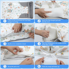 Tywop Baby Lounger adjustable-size-growth ensures growing baby space