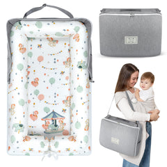 Tywop Baby Lounger folded-travel-design showcases portable setup for on-the-go naps and car trips