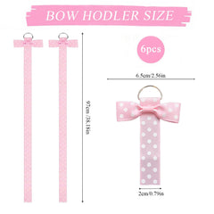 TZHEK baby room nursery decor bow hanger adds charming wall storage