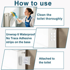 Uaeduky wall-mount no-trace adhesive demonstrates tool-free installation