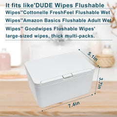 Uaeduky wipe holder 2-in-1 design with top shelf for small items