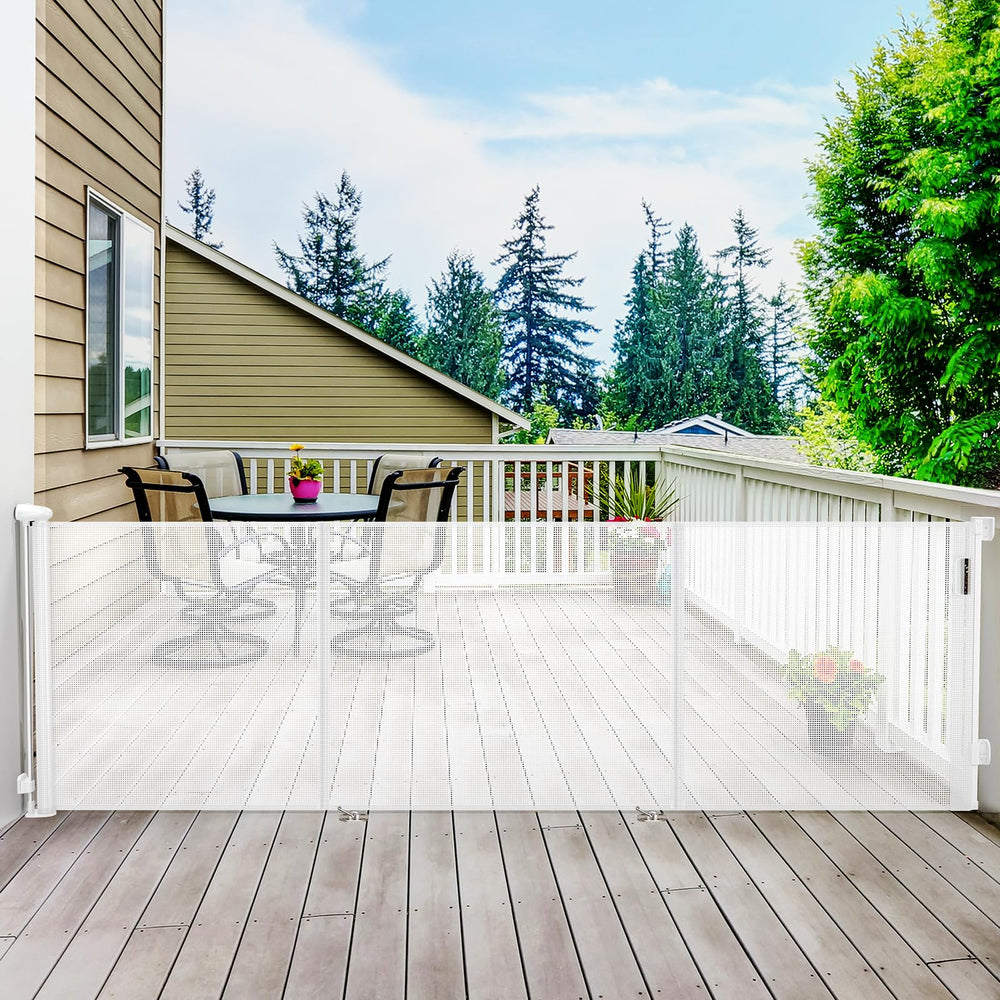 Uamector 138inch reinforced gate roll demonstrates space-saving retractable design.