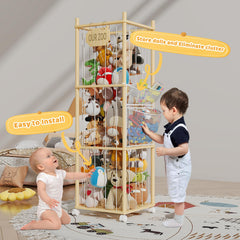 UAMFURI large-capacity storage holds 40+ stuffed animals
