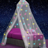 UB-STORE canopy bed with unicorn glow creates magical bedtime ambiance