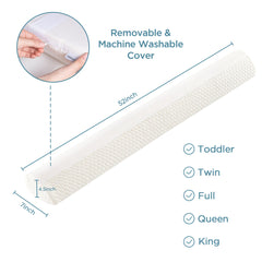 UBBCare memory foam rail close-up shows plush cushioning for cozy sleep.