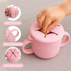 Ubisye petal-lid-handles design offers easy-grip for little fingers