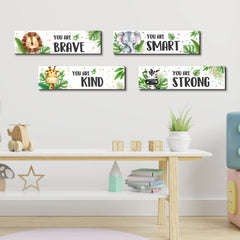 UBLURO you are strong wall quote, motivational decor for kids' room.