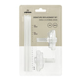 UBMOM replacement straw-nipple set packaging for easy on-the-go replacement.