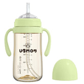 UBMOM sippy cup melon front view for mess-free meals