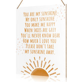 UDNADKEX boho nursery wall sign You Are My Sunshine brightens a kid's room