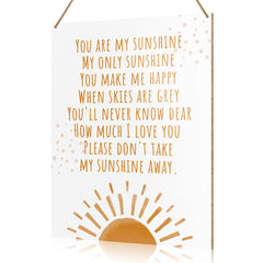 UDNADKEX boho nursery wall sign You Are My Sunshine brightens a kid's room