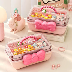 UEncounter Bowknot organizer inside with layers demonstrates large capacity for small items
