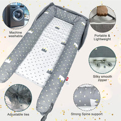 UGRASEA baby lounger with removable cover for simple cleaning.
