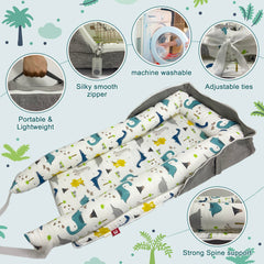 UGRASEA Baby Lounger two side pockets and interior space keep essentials handy.