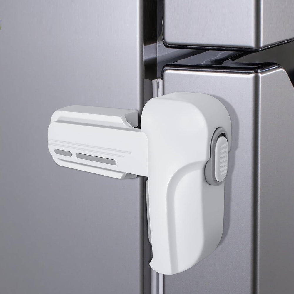 Uhimooi fridge lock dual-press safety for kid-proofing in busy kitchens.