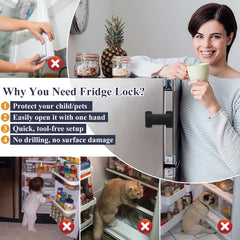 Uhimooi fridge lock durable ABS material withstands daily kid and pet use
