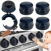 Uhimooi stove knob covers packaging highlights easy install with extra adhesive.