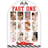 UIBOVA Fast One Photo Board wall display showing baby milestones clearly