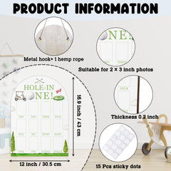 UIBOVA first-year photo board dimensions show size and layout for milestones.