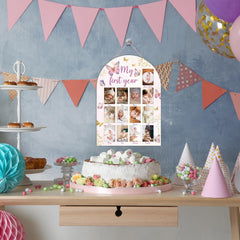 UIBOVA My First Year Photo Board wood detail emphasizing premium durable materials