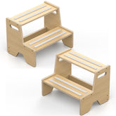 Uiirvdy Step Stool 2-Pack in bathroom setup supports potty training