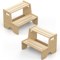 Uiirvdy Step Stool 2-Pack in bathroom setup supports potty training