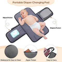 UKEIN diaper bag backpack pacifier case holds two pacifiers for quick access