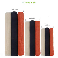 UKELER Montessori mat cotton-soft closeup highlights breathable fabric for gentle play.