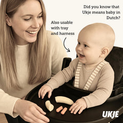 UKJE cushion Black Velvet design adds stylish flair to high chair