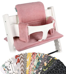UKJE cushion for Stokke Tripp Trapp Rose Rib offers soft padding for comfortable family meals.