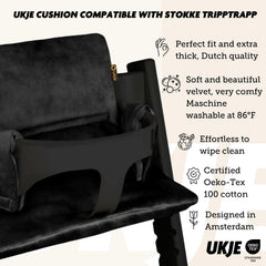 UKJE cushion offers soft comfort for infant seating during meals