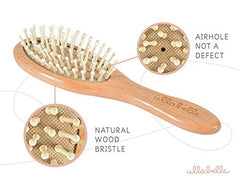 Ullabelle detangler brush for longer hair enables tangle-free grooming on toddlers.