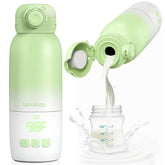 Umakep portable bottle warmer in compact size for travel-ready feeding.
